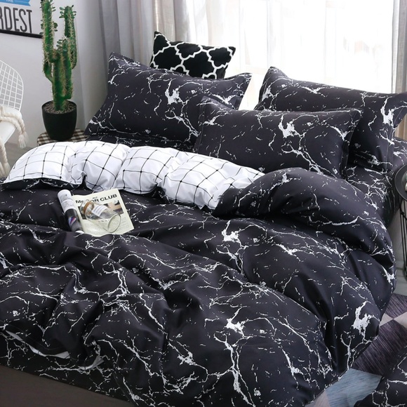 Marble Print Sheet Set Marble Print Sheet Set